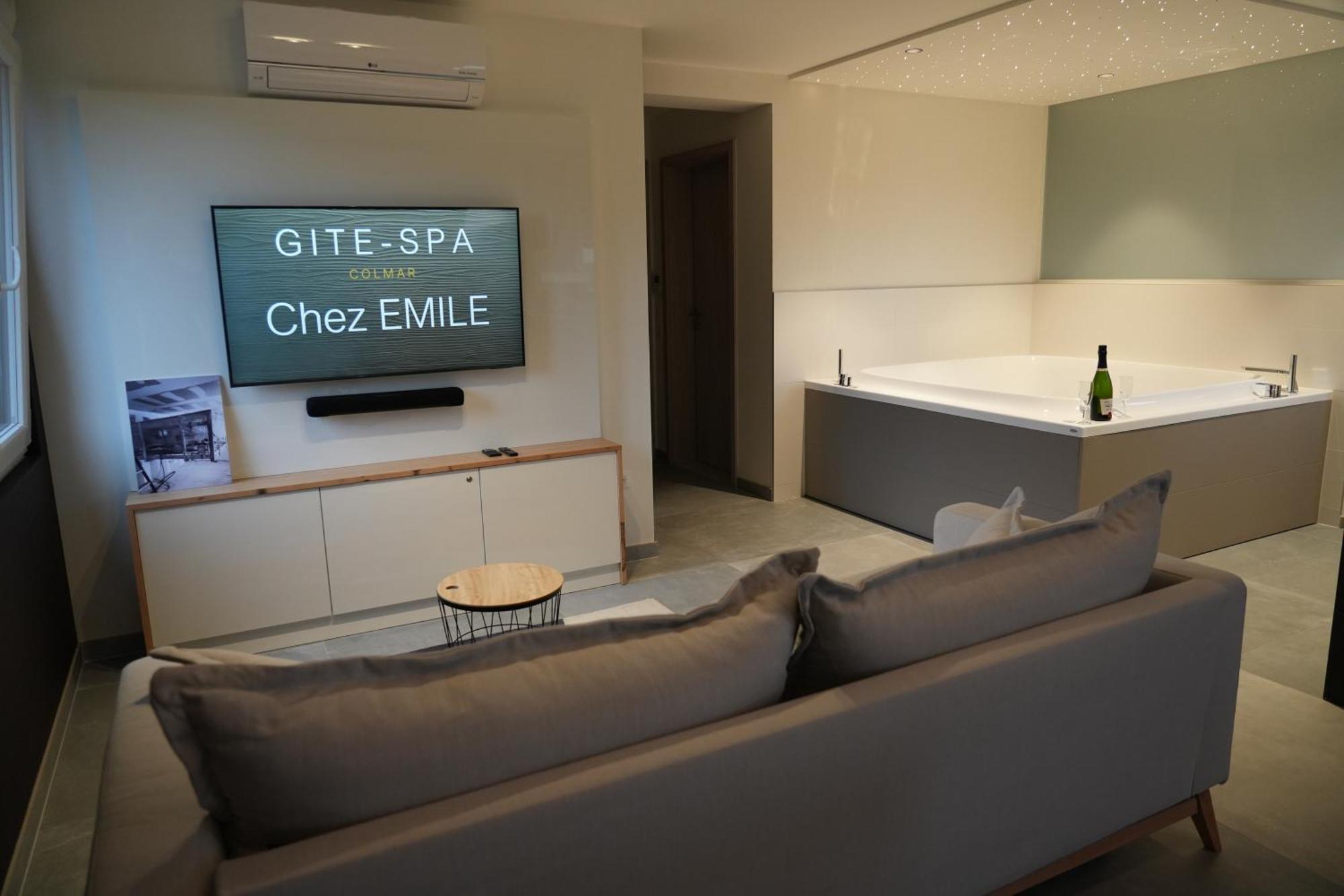 Gite Spa L'Atelier Emile - Spa Privatif - 5 Min Colmar Sainte-Croix-en-Plaine 객실 사진